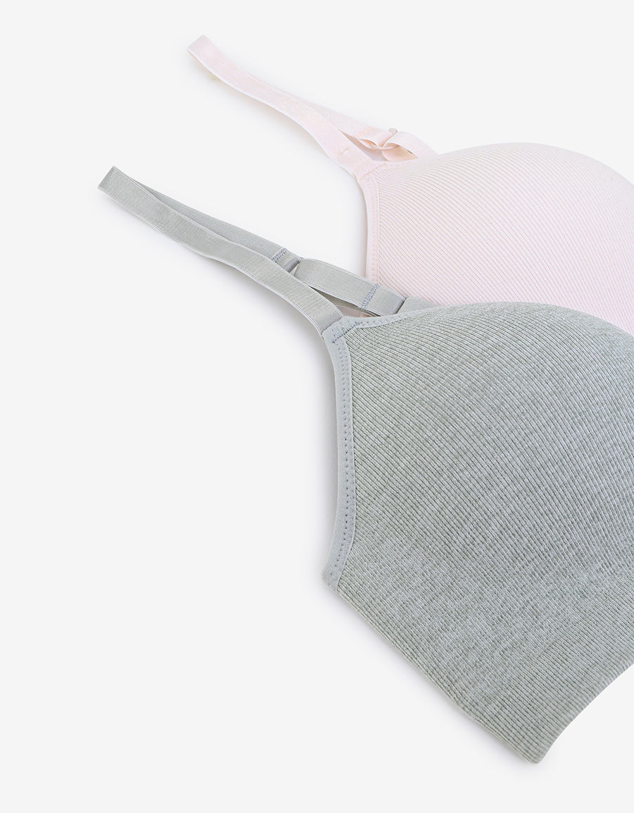 Seamless Non-Wired T-Shirt Bras (Pack Of 2)