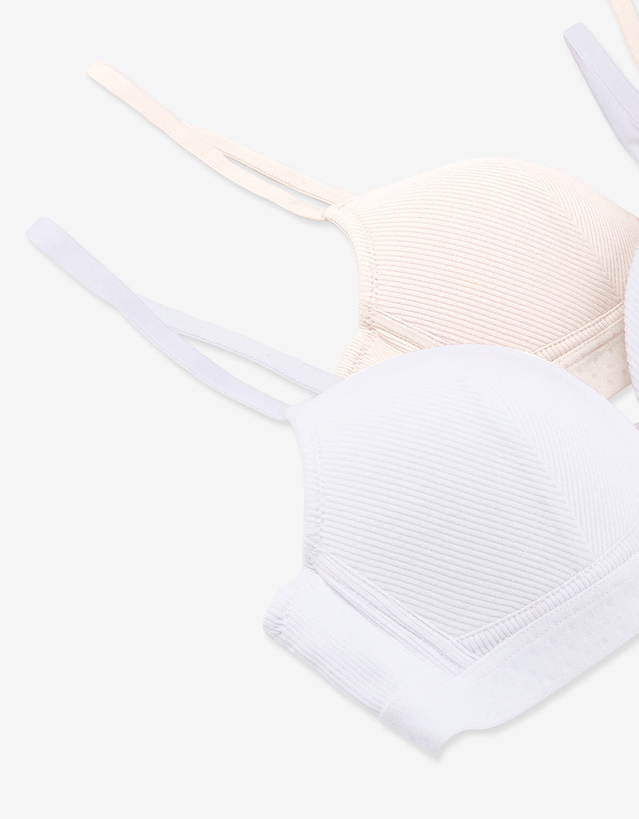 Non-Wired T-Shirt Bras (Pack Of 2)