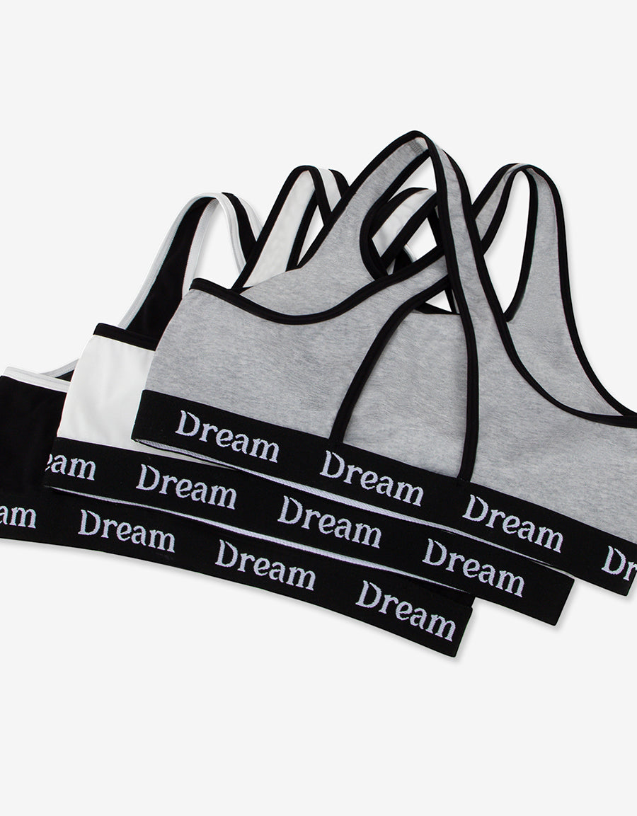 Non-Padded Sports Croptops (Pack Of 3)