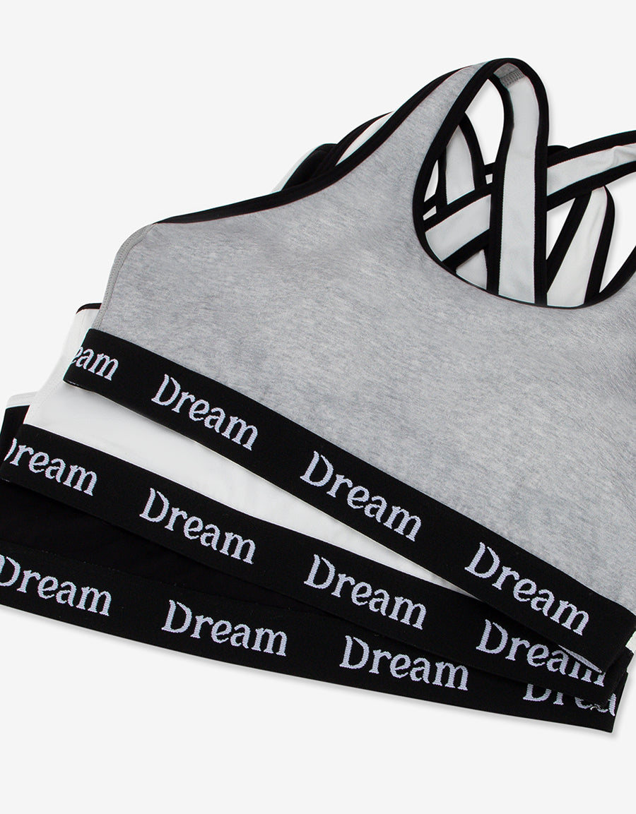 Non-Padded Sports Croptops (Pack Of 3)