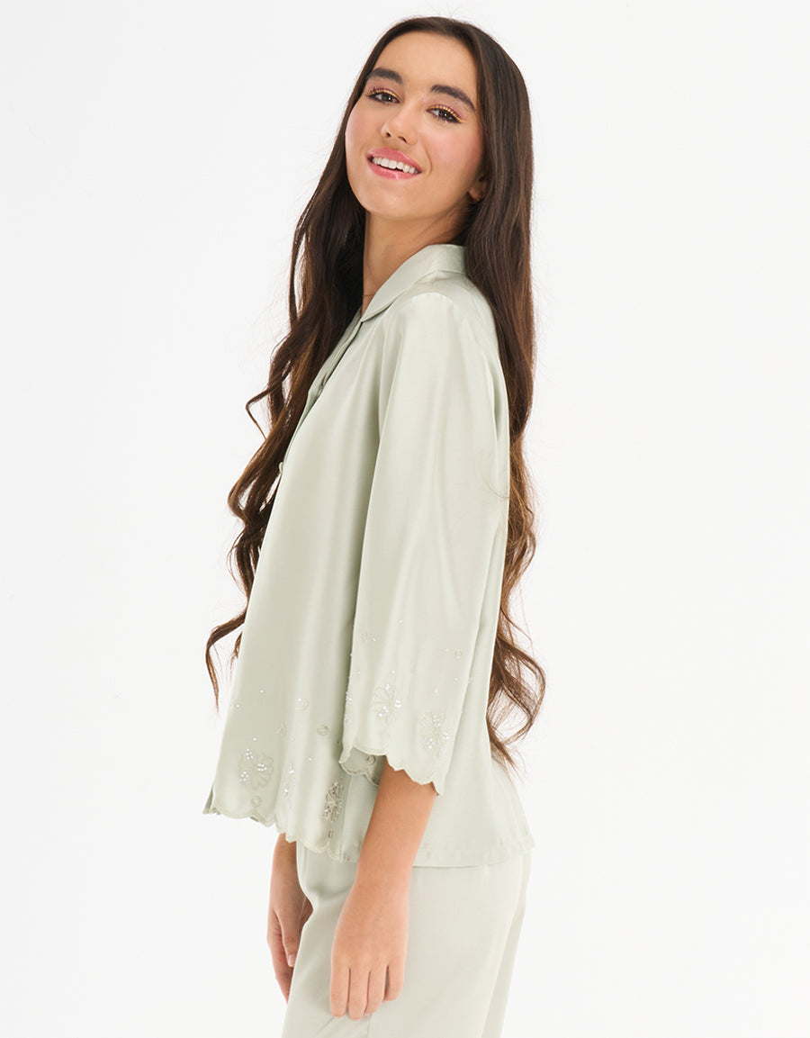 Long Sleeve Sleeve Pajama Set