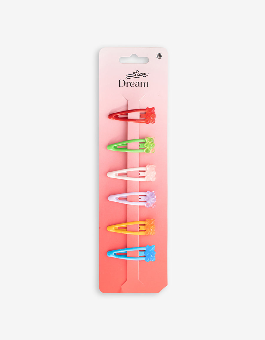 Floral Snap Hair Clip Set
