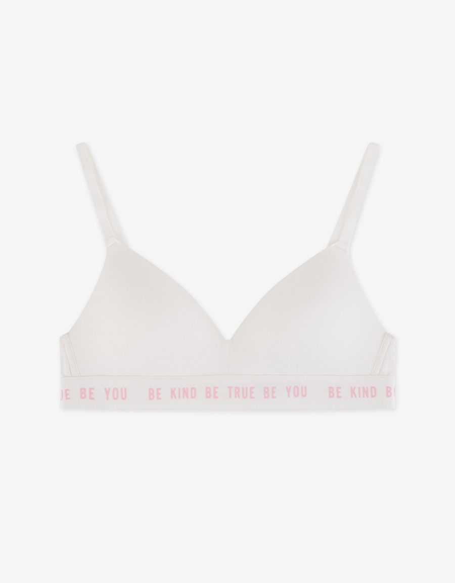 White Demi Bra