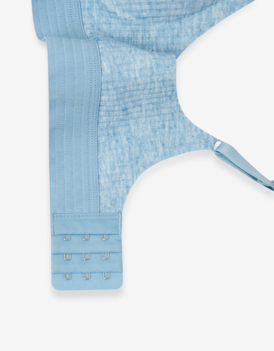 Ribbed Crop Top in Light Blue