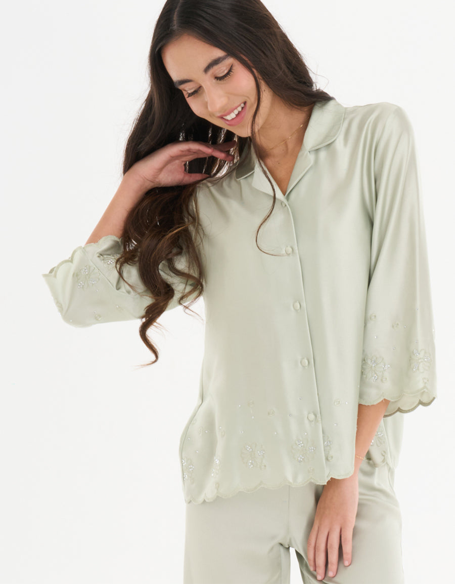 Long Sleeve Sleeve Pajama Set