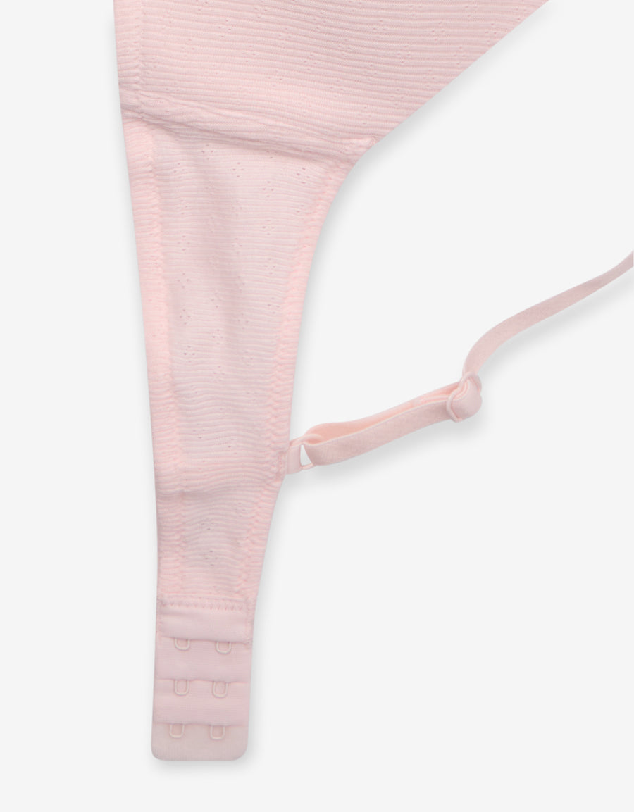 Demi Cotton Demi Bra in Light Pink