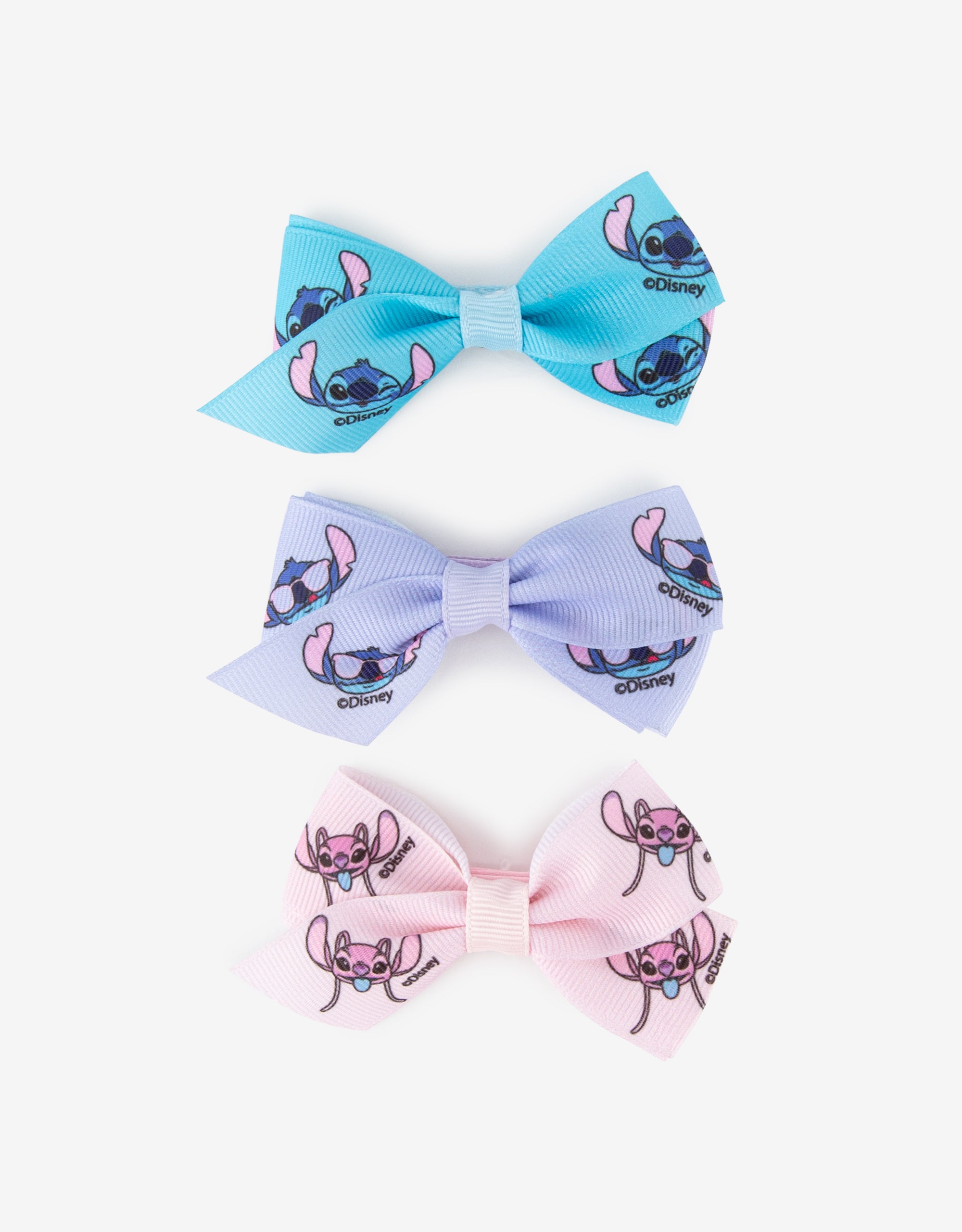 Disney Stitch Hair Bow Clips – 3 Pack