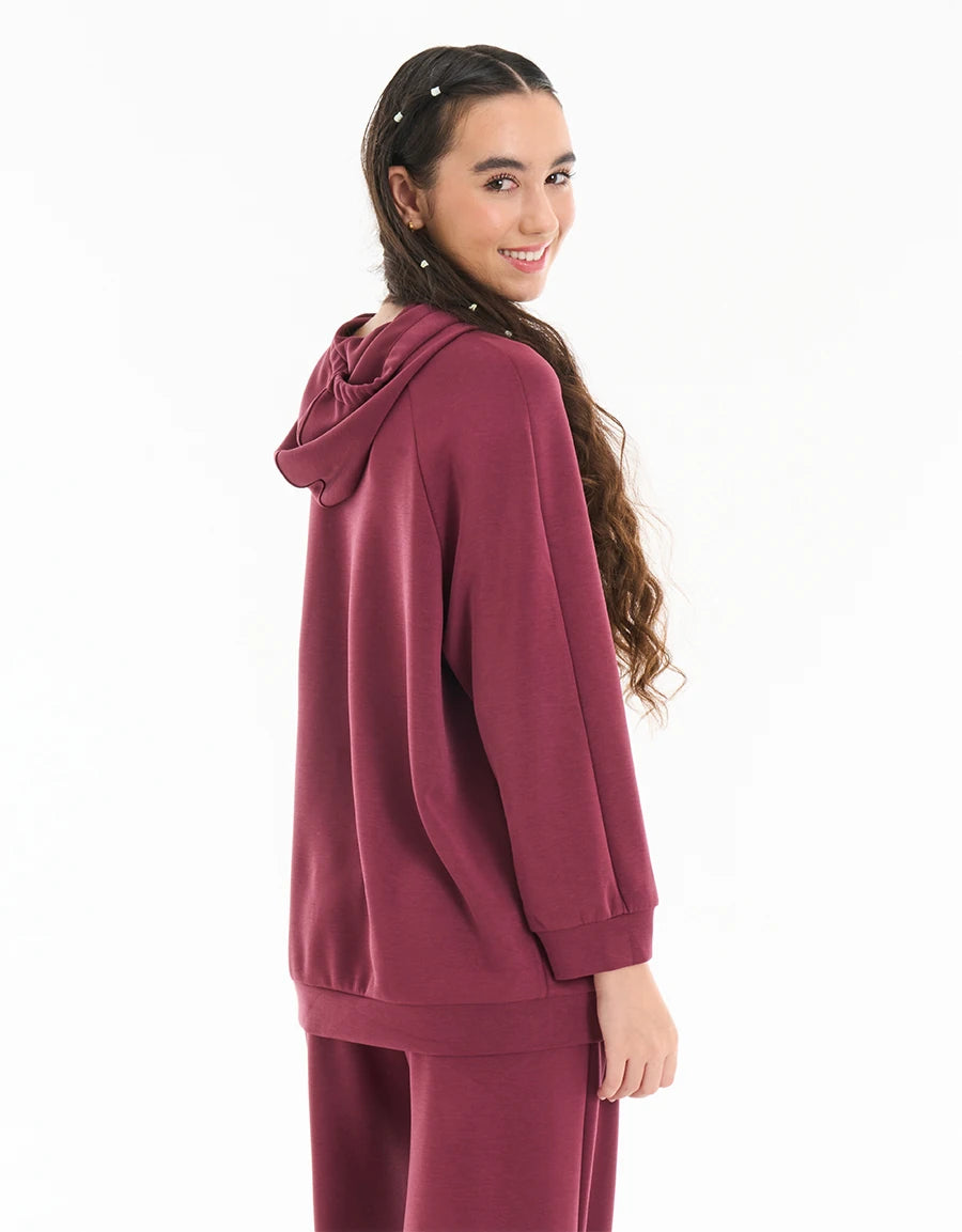 Modal Zip-Up Hoodie Jacket
