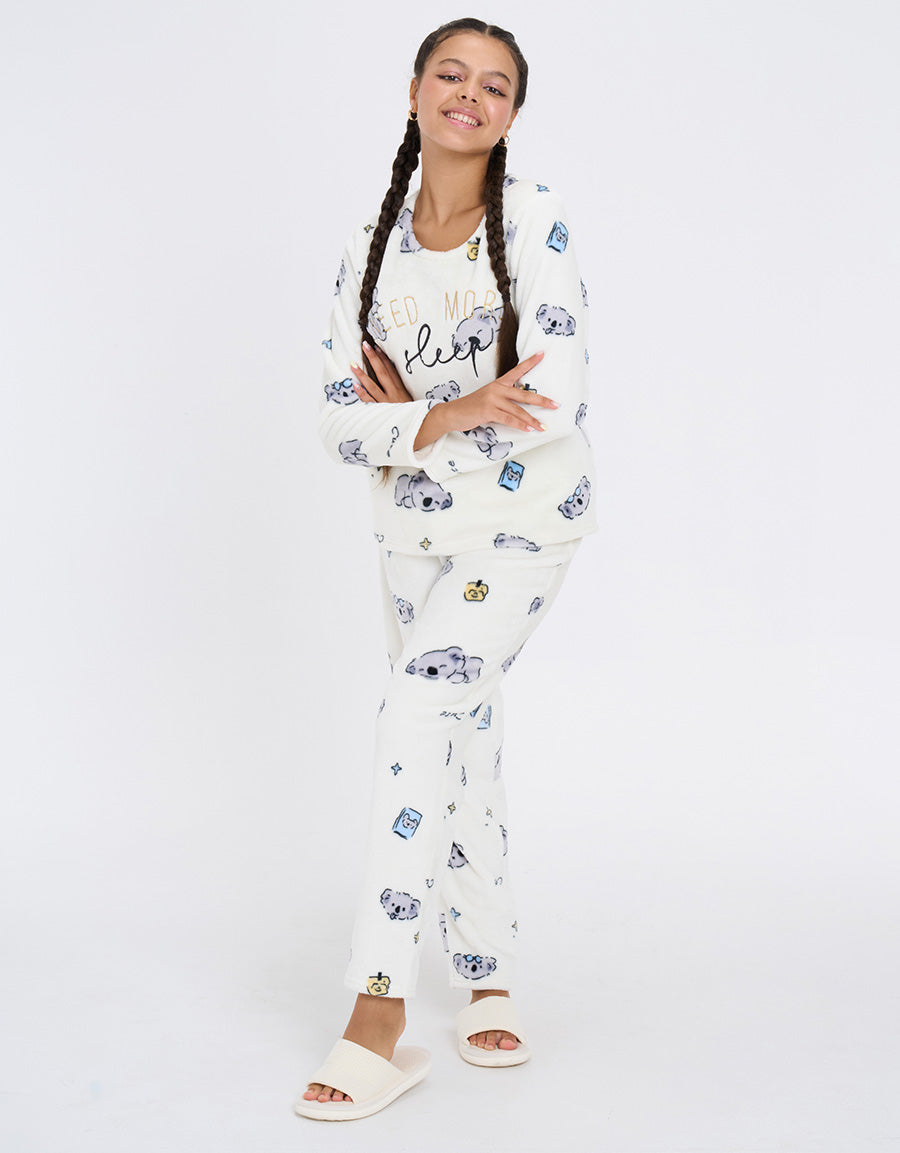 Fleece Pajama Set