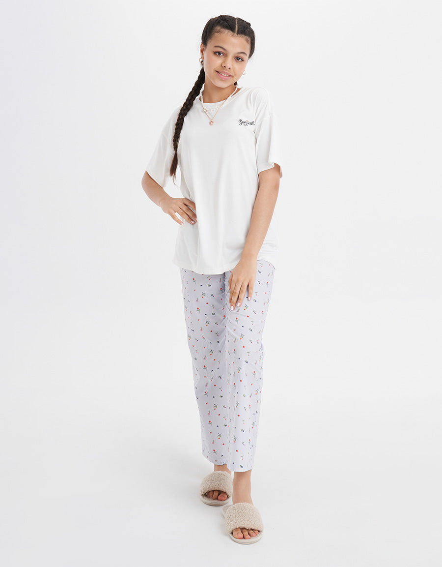 Light Blue Pajama Set