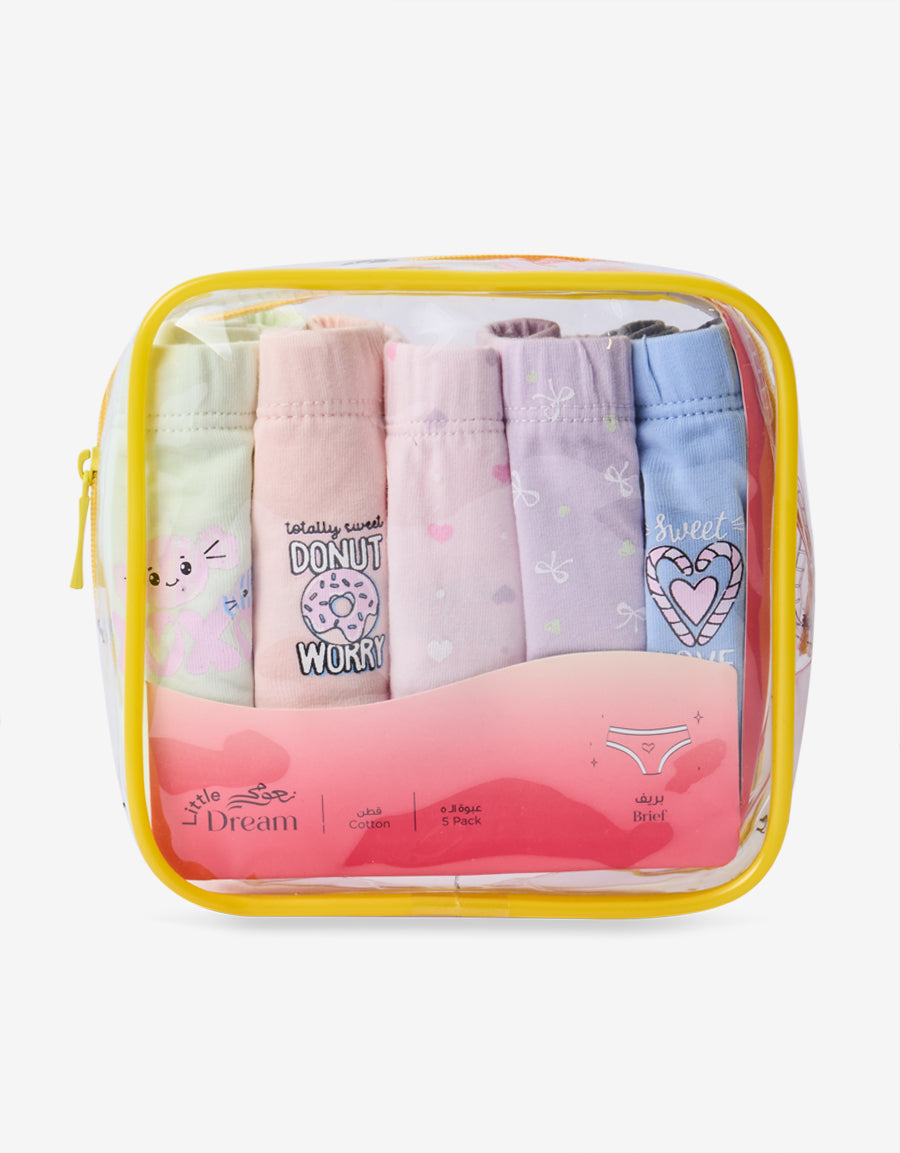 5-Pack Cotton Brief in Multicolor