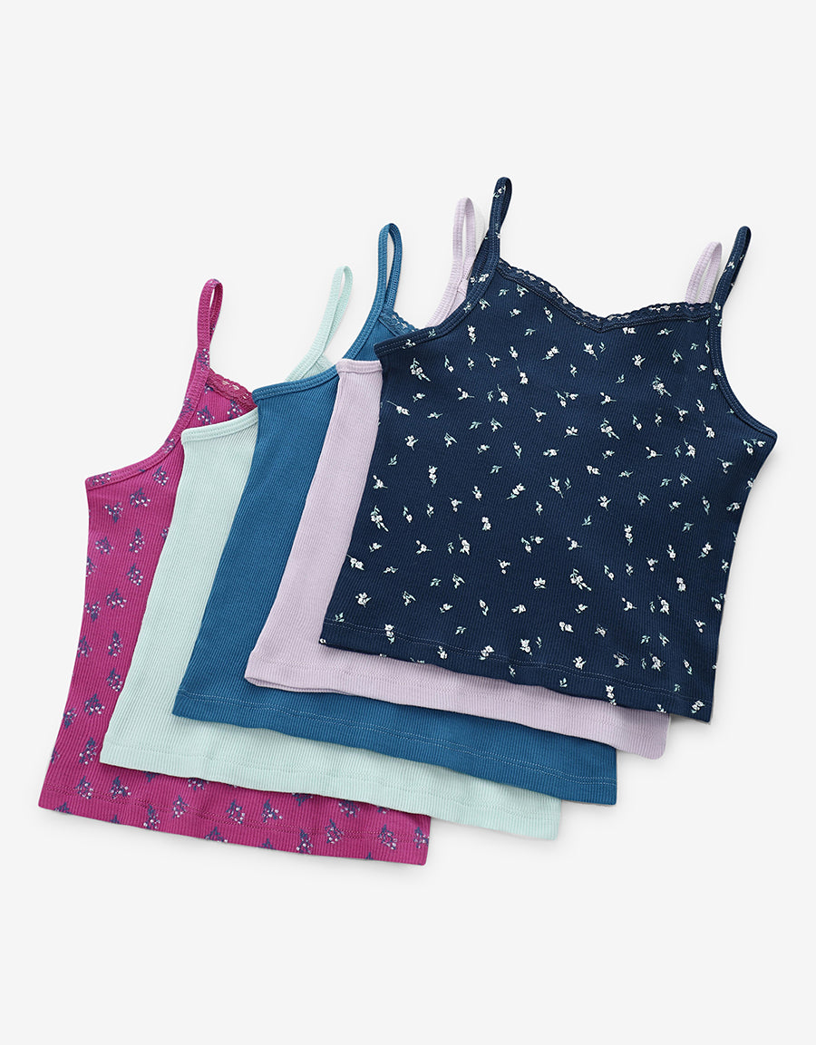 Cotton Printed Vests (Pack Of 5)