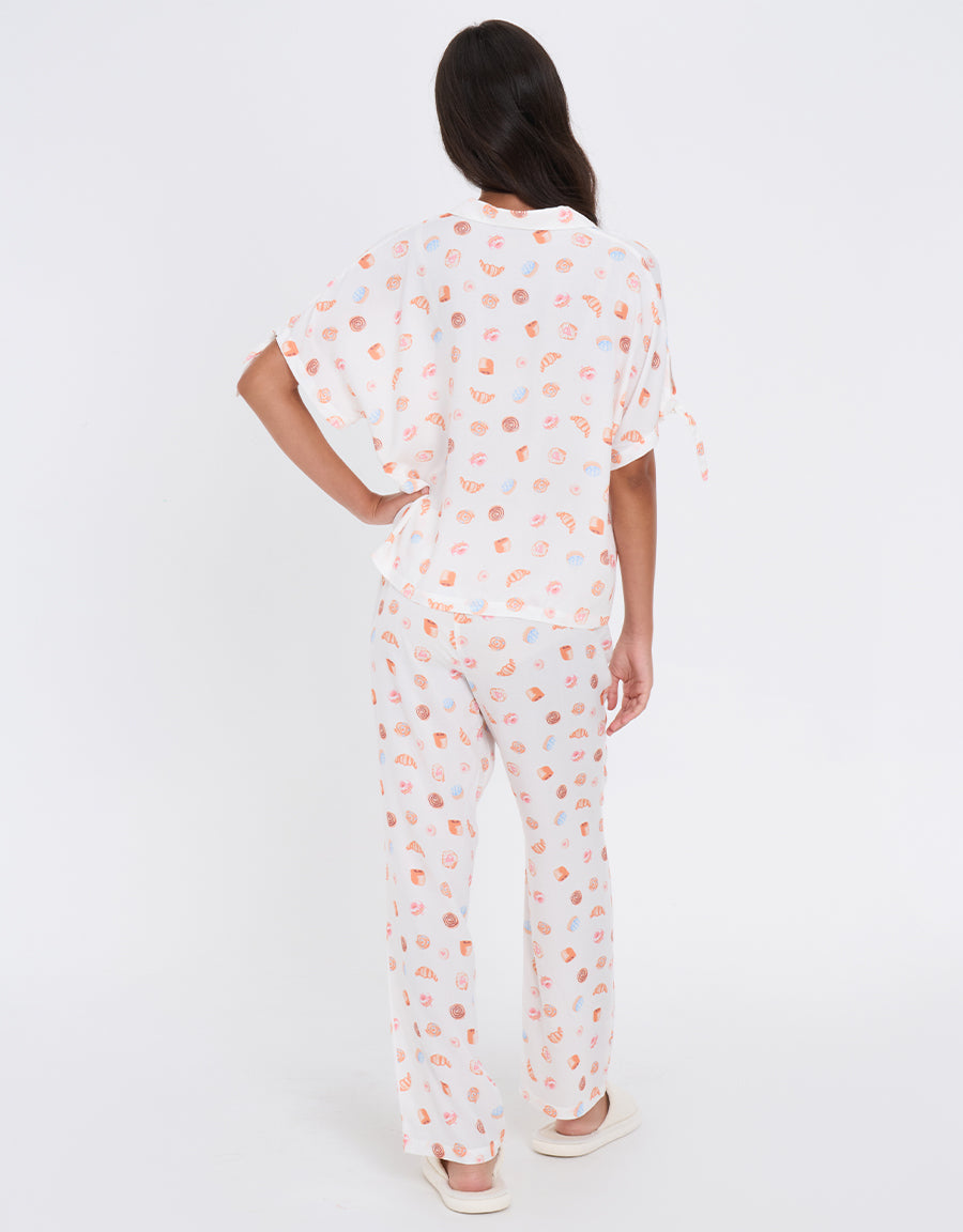 White Pajama Set