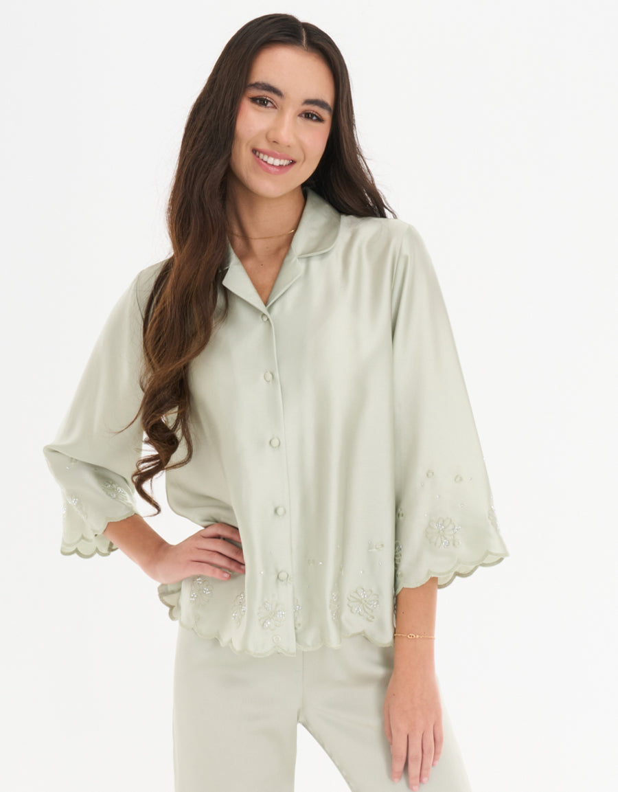 Long Sleeve Sleeve Pajama Set